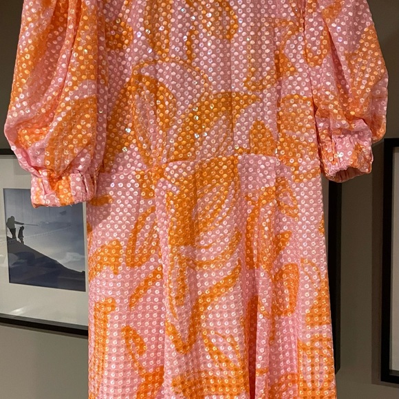 Stine Goya-Celina printed sequin dress Color: Stoke Flower. Size S. Like new. - Picture 2 of 6